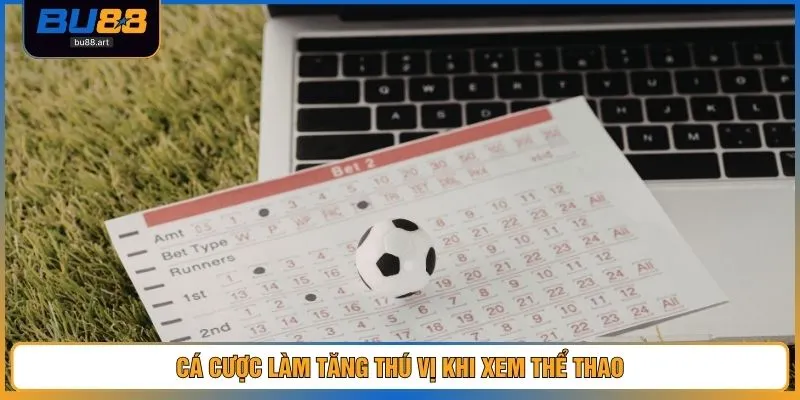 Cá cược làm tăng thú vị khi xem thể thao