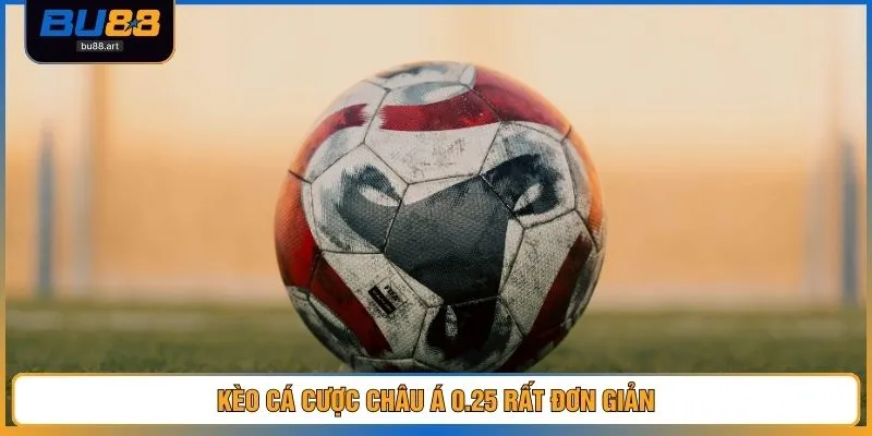 Kèo cá cược châu Á 0.25 rất đơn giản