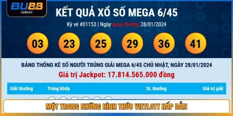 Một trong những hình thức Vietlott hấp dẫn